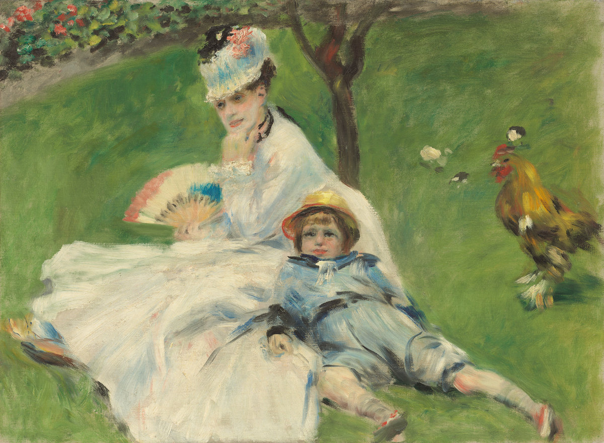 Pierre-Auguste Renoir, Madame Monet and Her Son, 1874